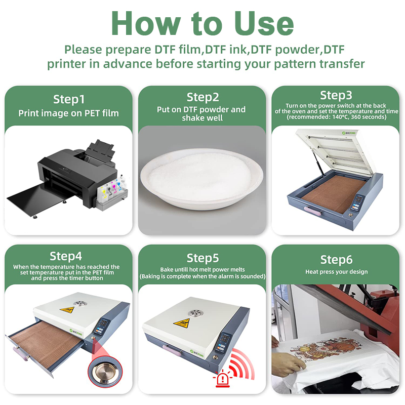 DTF Curing Oven With Temperature Control A3 A4 Film Curing Oven Heater Transfer Drawer Model