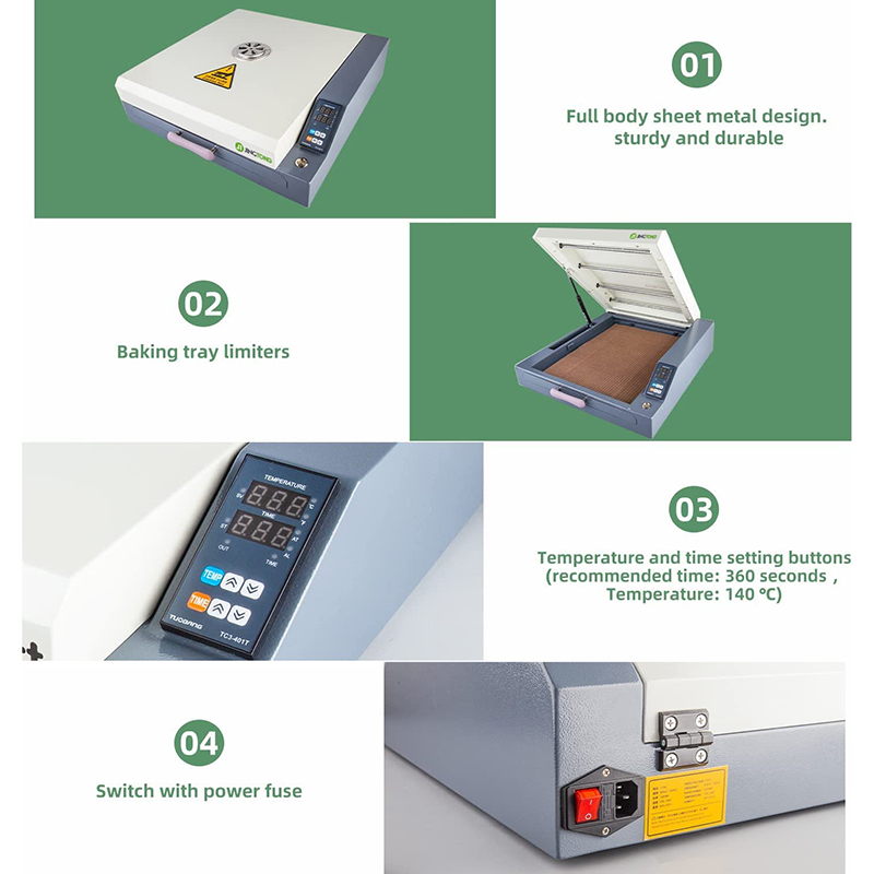DTF Curing Oven With Temperature Control A3 A4 Film Curing Oven Heater Transfer Drawer Model