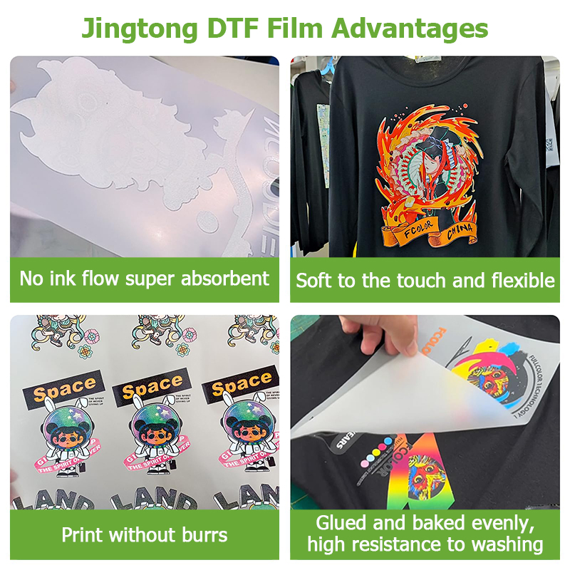45cm Personalised T Shirt Transfers Paper Double-Side Hot Cold Peel DTF Film Roll Wholesale
