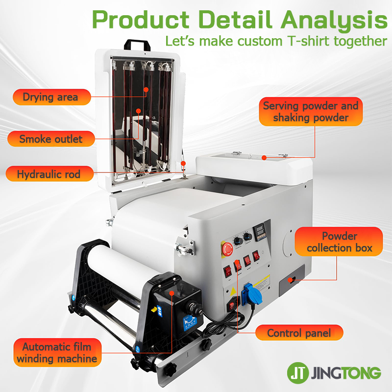 Economic DTF A3+ Mini Automatic Powder Shaker and Dryer for Film Transfer Printer