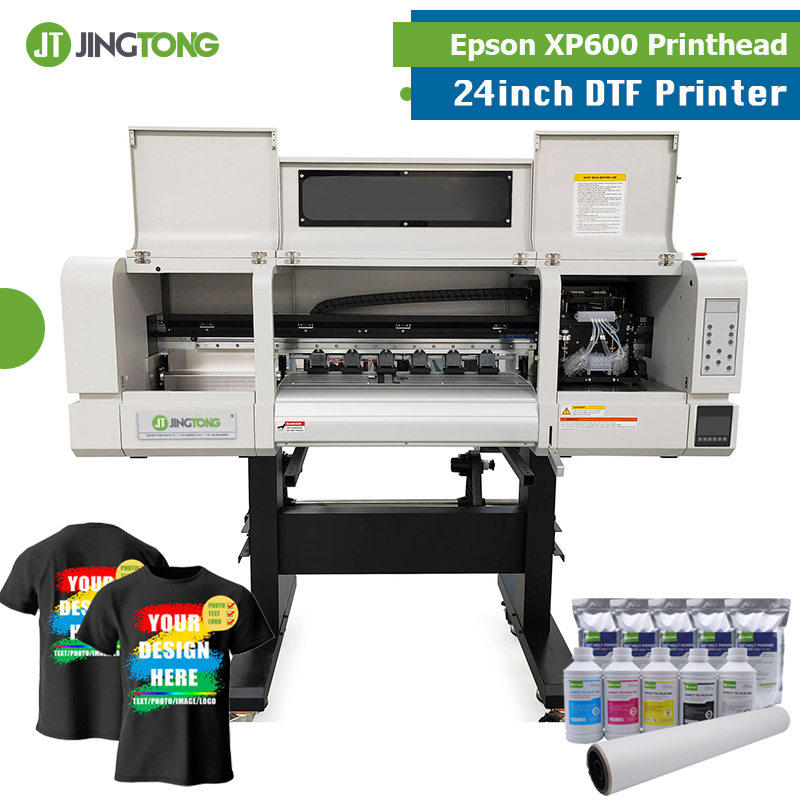 60CM Digital T Shirt Printing Machine Commercial Direct to Film Printer with XP600 Printhead