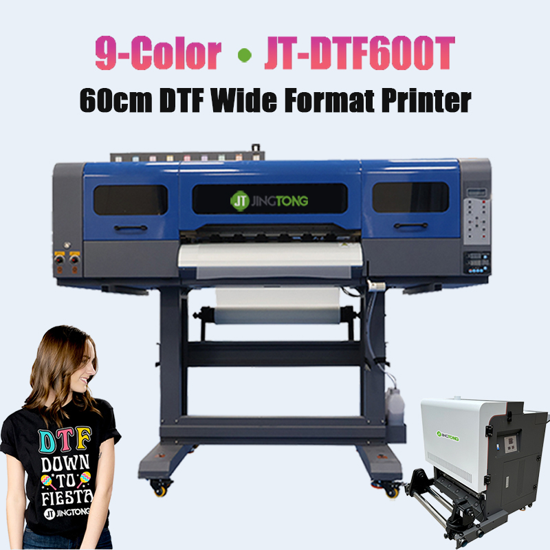 9 Color 24 Inch Large Format DTF Printer with Epson 4pcs i3200-A1 Printheads