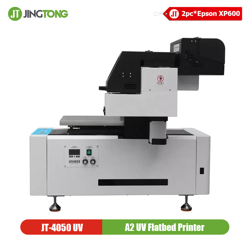 Dual XP600 A2 UV Printer 4050 Cup Wraps UV Flatbed Printing Machine for Wood, Metal, Tumbler