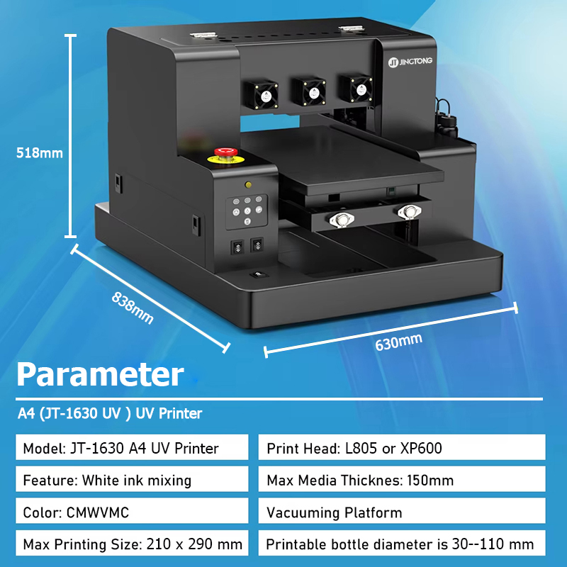 A4 L805 UV Flatbed Printing Machine Inkjet Multi-Function Small UV DTF Label Printers