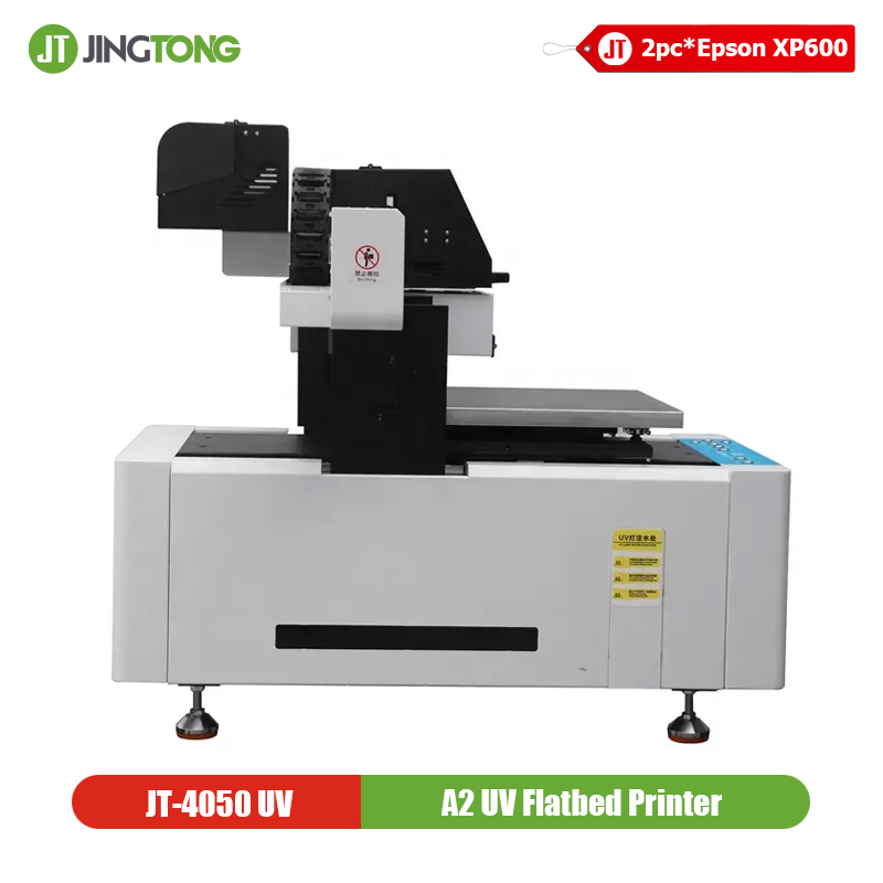 Dual XP600 A2 UV Printer 4050 Cup Wraps UV Flatbed Printing Machine for Wood, Metal, Tumbler