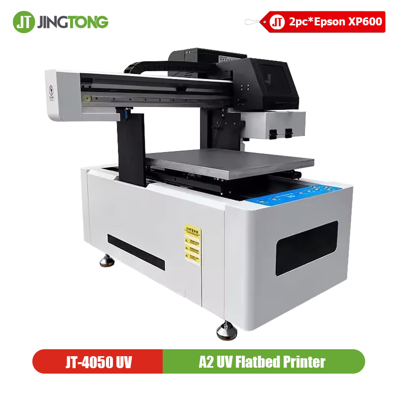 Dual XP600 A2 UV Printer 4050 Cup Wraps UV Flatbed Printing Machine for Wood, Metal, Tumbler