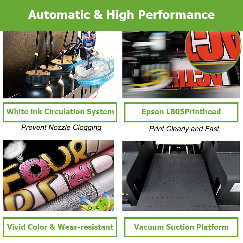 Desktop A3 DTG Printing Machine Custom T-Shirt Direct to Garment Printer with L805 Head