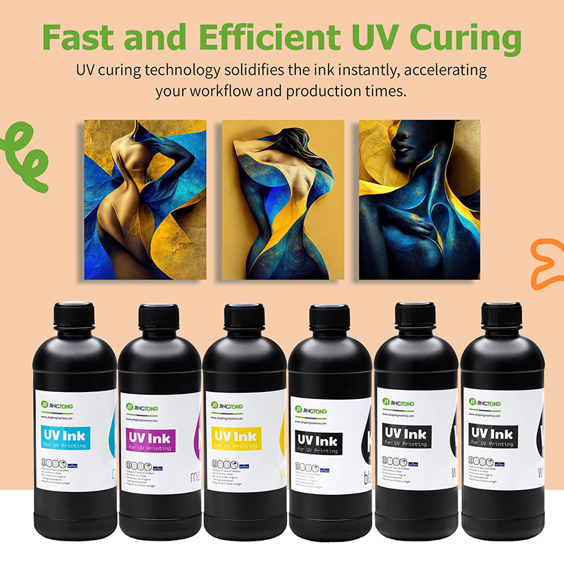High Adhesion LED UV Curable Ink for Flatbed UV Printer and Roll-to-Roll UV Printing Machine
