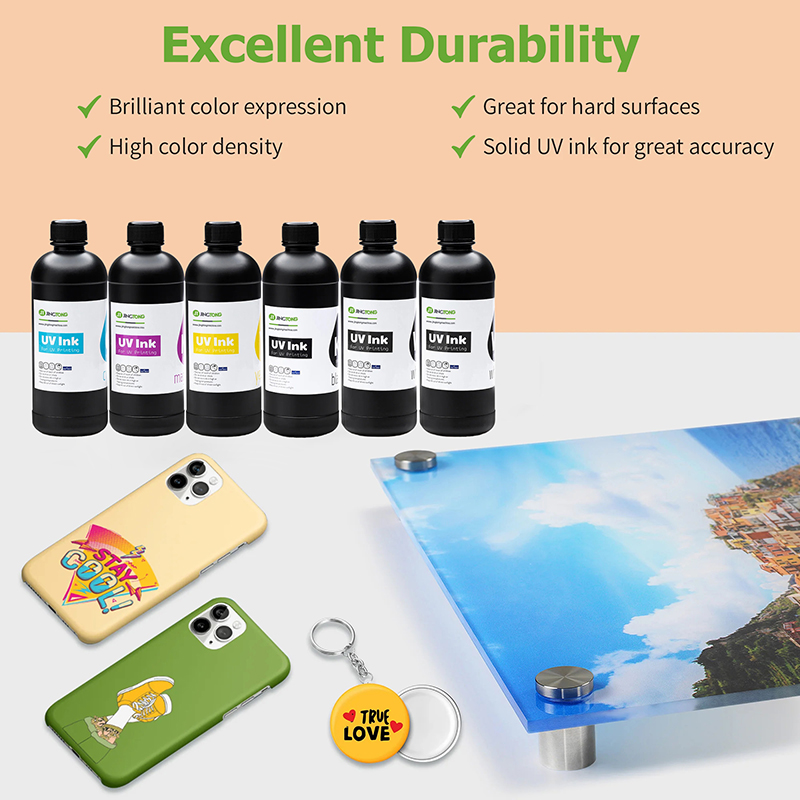 High Adhesion LED UV Curable Ink for Flatbed UV Printer and Roll-to-Roll UV Printing Machine