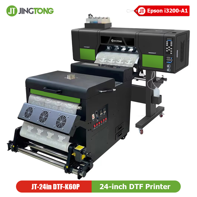 24 Inch Dual Epson i3200 DTF Printer Industrial Fabric Digital Printing Machine for T-shirt Printing