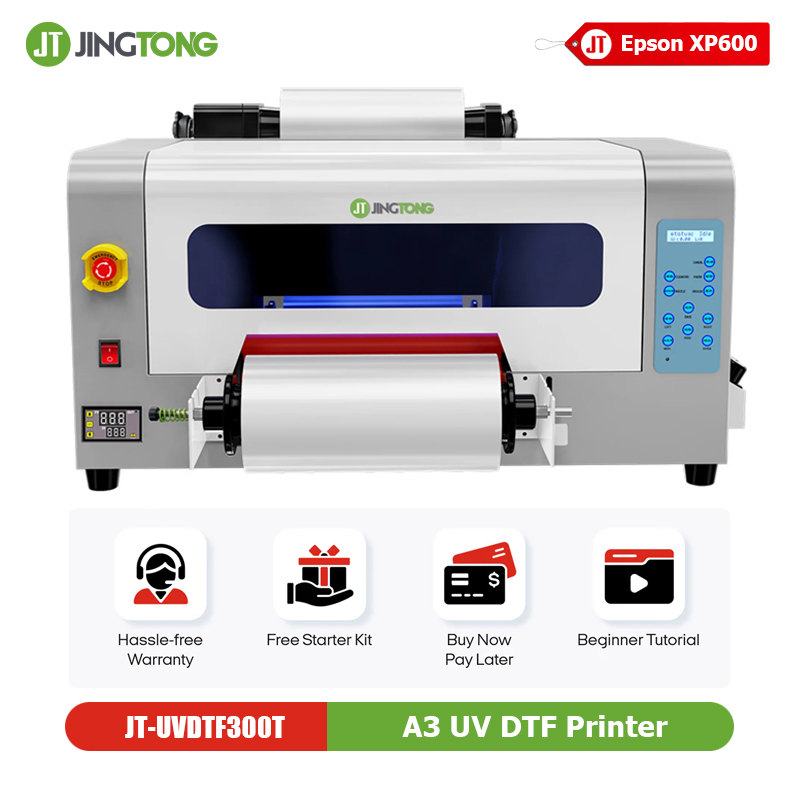 Compact Roll to Roll A3 UV DTF Printer Sticker Printer for Custom Transfers Dual XP600 Optional Dual i1600-U1
