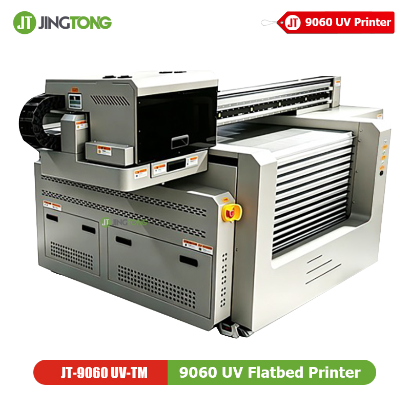 Professional 400mm High-Clearance Industrial 9060 UV Flatbed Printer with CCD AI Vision Positioning System