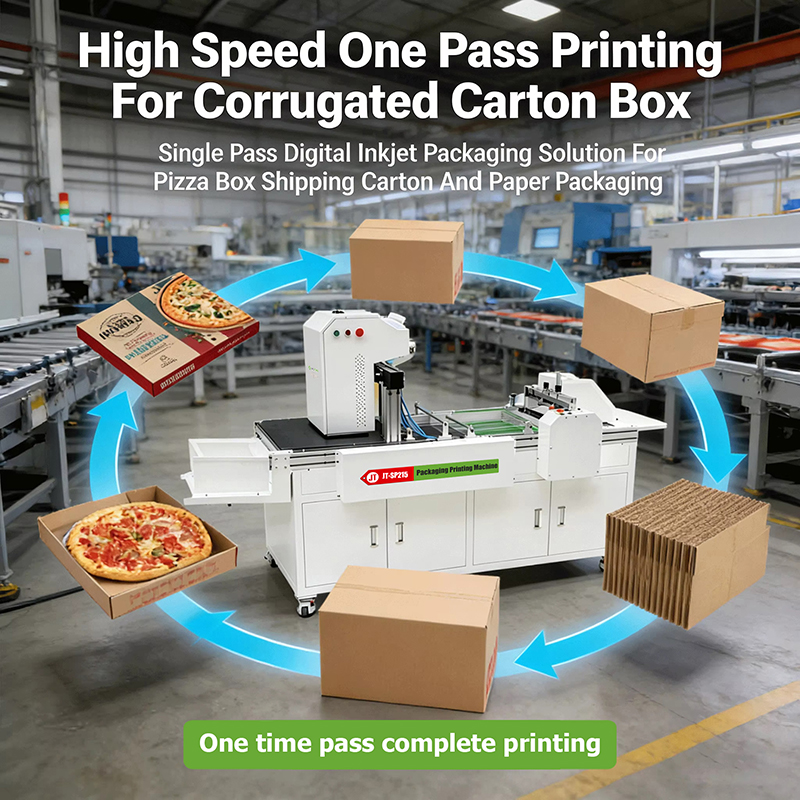 Compact 215mm HP Industrial One Pass Inkjet Printer for Packaging Printing