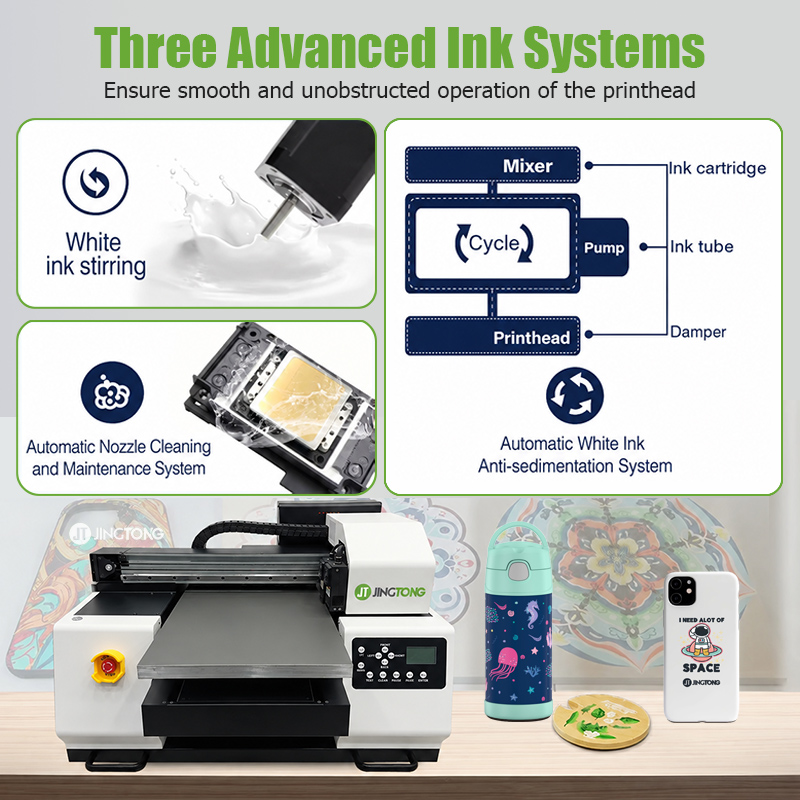 Advanced 3245 UV Flatbed Printer A3 UV Printing Machine Direct Print to Substrate