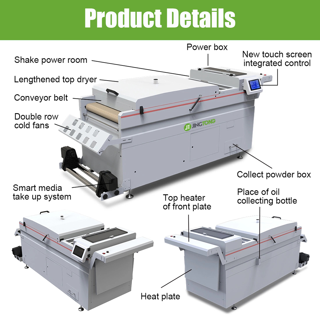 24inch 60cm DTF Powder Shaker and Dryer with Touch Screen for T-Shirt Transfer Printing 2 24inch 60cm DTF Powder Shaker and Dryer with Touch Screen for T-Shirt Transfer Printing 2