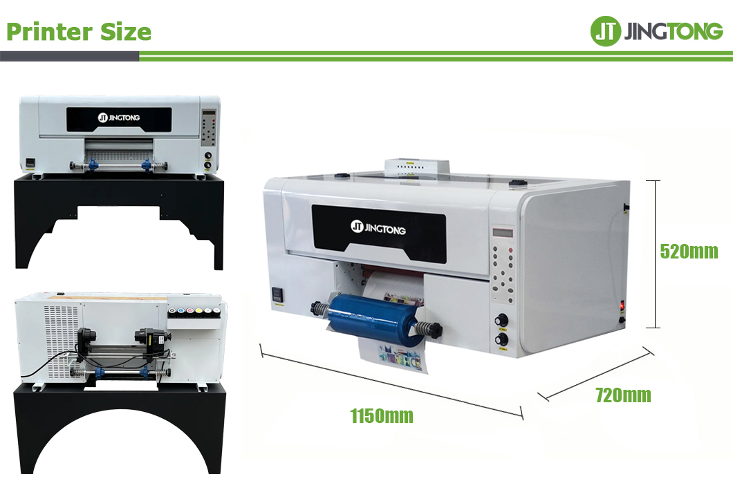Desktop Roll to Roll UV DTF Printer XP600 Head 3