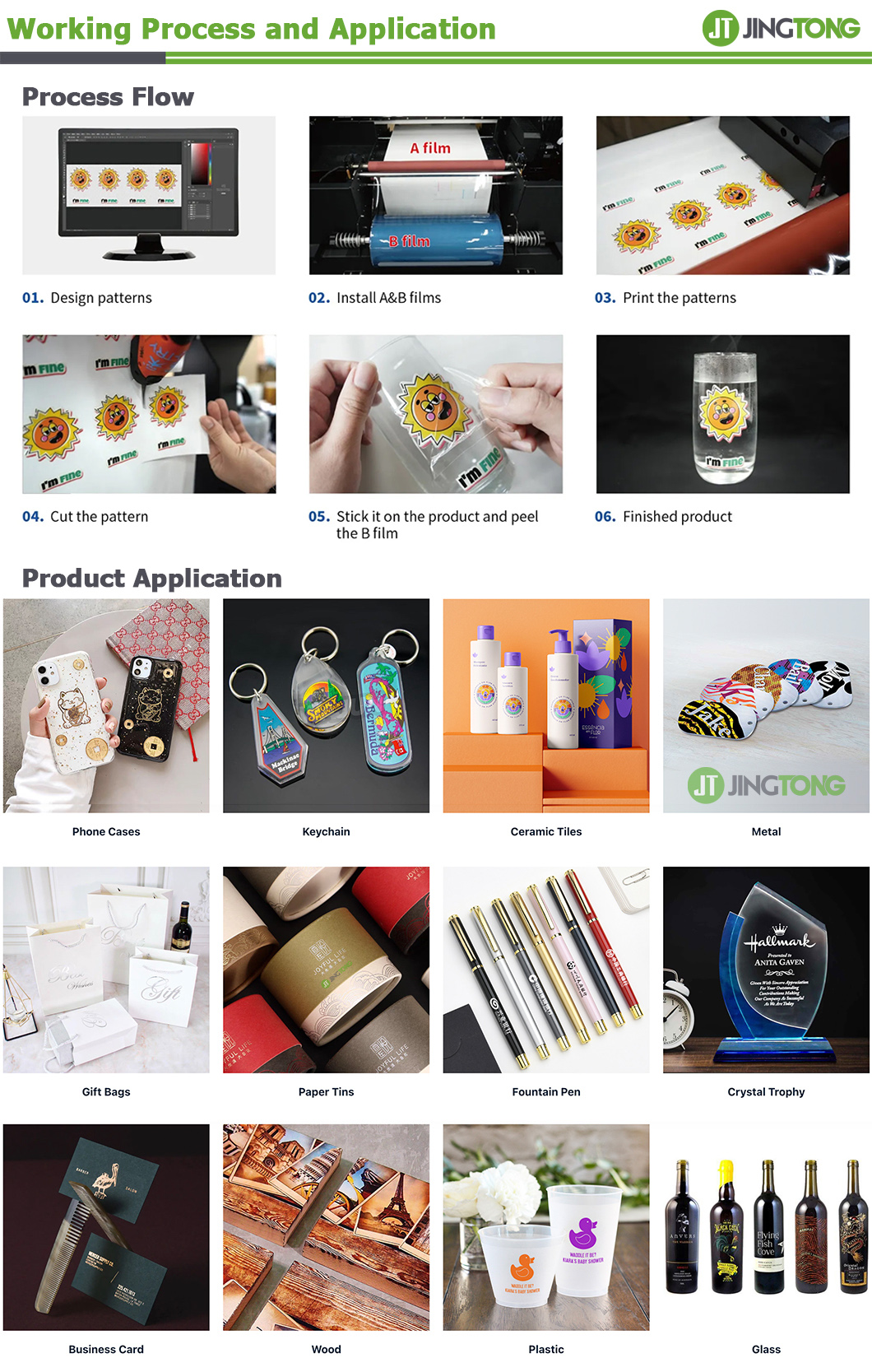 30cm A3 Roll to Roll AB Film Sticker UV DTF Printer 5
