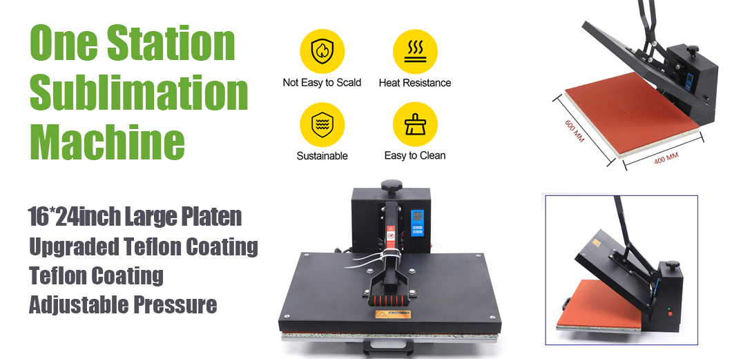 16x24inch heat press machine for DTF DTG Sublimation printing 1