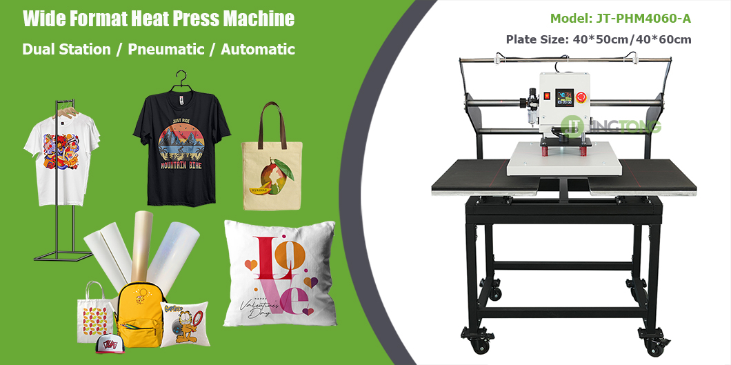 16x24 Dual Platen Pneumatic Heat Press Machine, Infrared Positioning 1