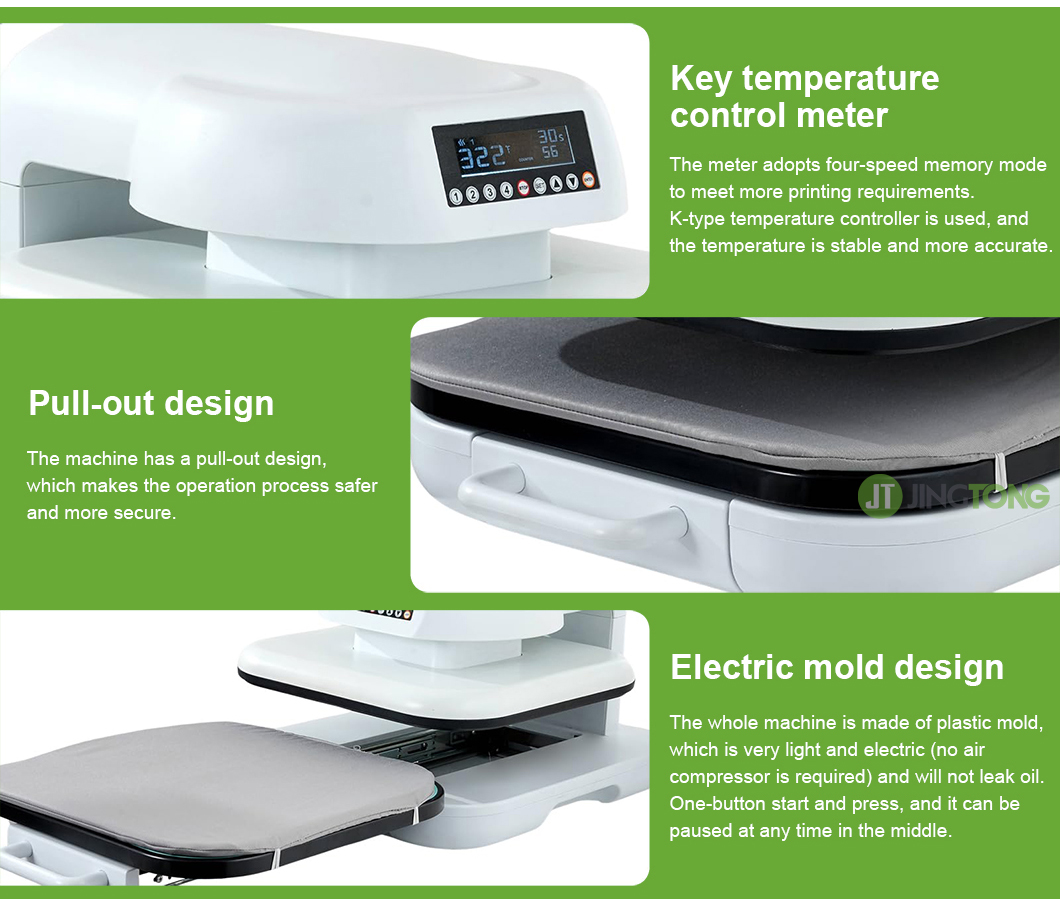 Fully Automatic Smart Electric Heat Press Machine T-Shirt Printing Equipment 2