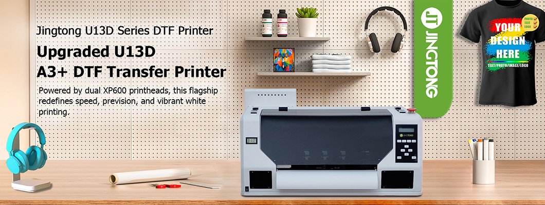 A3+ Dual XP600 Head DTF Printer 13%22 Transfer Printing Machine with Powder Shaker-1