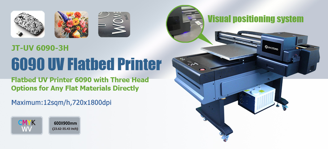 Desktop AI Vision Positioning 6090 UV Flat Bed Printers UV LED Digital Printing Machine 1