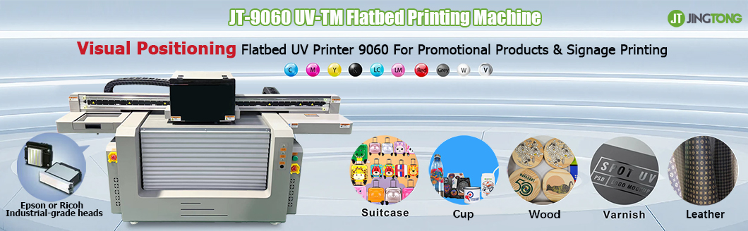 Industrial 9060 UV Flatbed Printer with CCD AI Vision Positioning System Industrial 9060 UV Flatbed Printer with CCD AI Vision Positioning System
